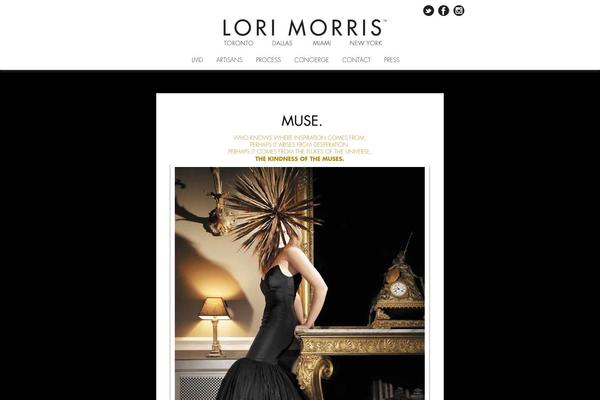 lorimorris.com site used Foundation-theme