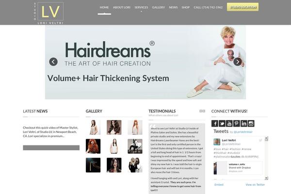 HairPress theme site design template sample