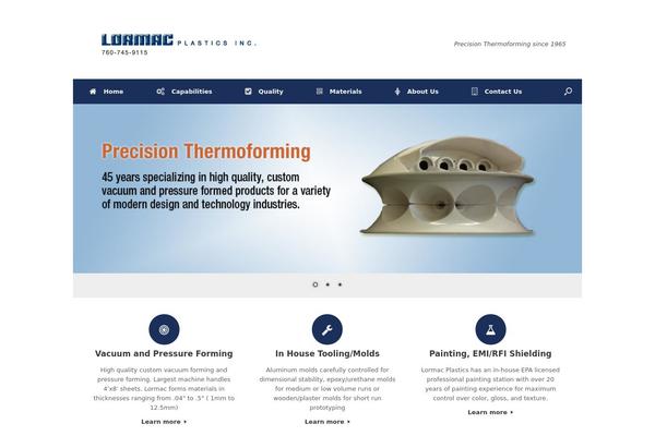 Vantage theme site design template sample