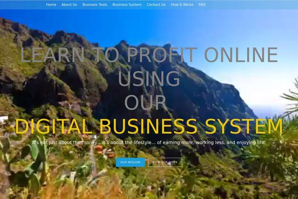 Tesseract theme site design template sample