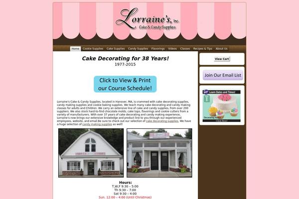 lorrainescakesupply.com site used Lorraines4