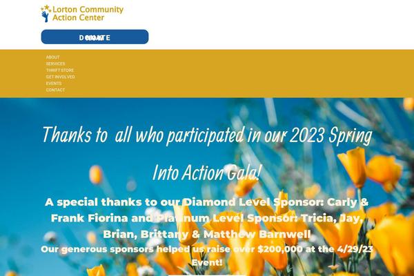 lortonaction.org site used Charitypro