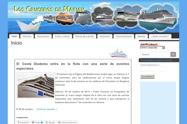 loscrucerosdemarian.com site used Generatepress-hijo