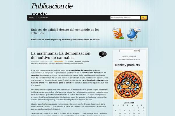 DynaBlue theme site design template sample