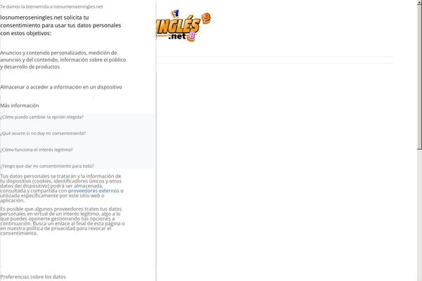 losnumeroseningles.net site used BlockWP