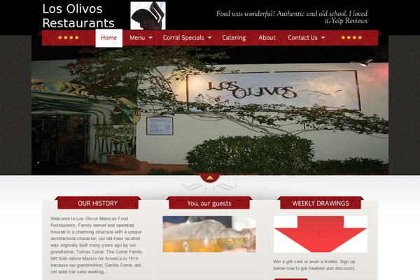 The Restaurant theme site design template sample