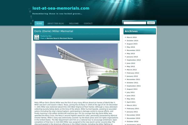 Under the Sea theme site design template sample