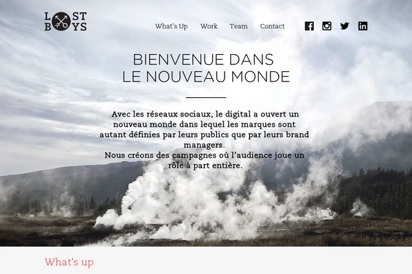 lostboys.fr site used Kula