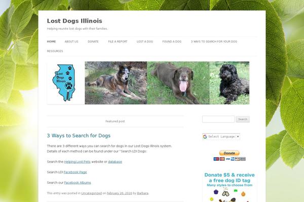 Twenty Twelve theme site design template sample