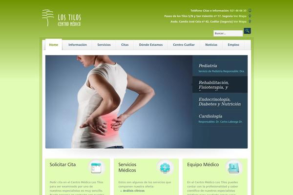 Medica theme site design template sample