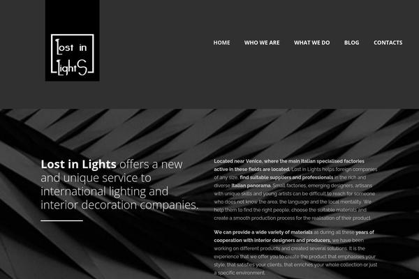 Infinite theme site design template sample