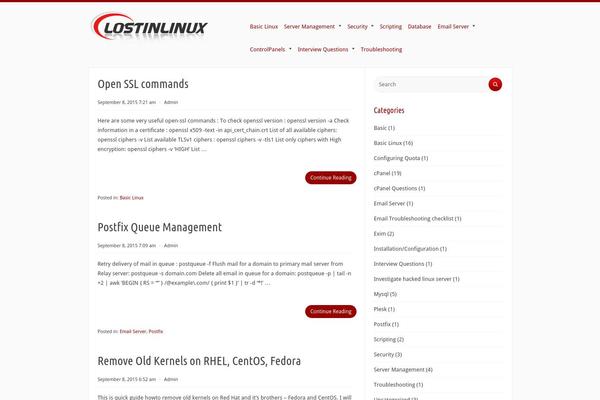 Radius theme site design template sample