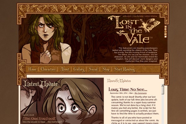 lostinthevale.com site used Vale
