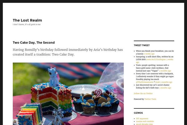 Twenty Sixteen theme site design template sample