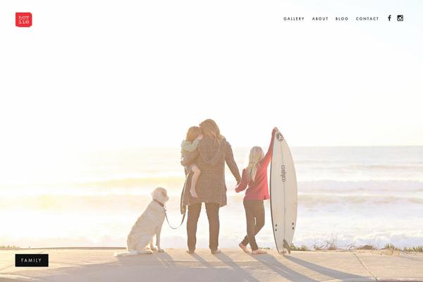 Photographer theme site design template sample