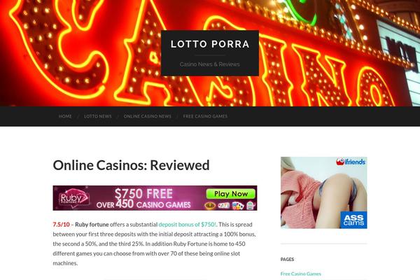 Hemingway theme site design template sample