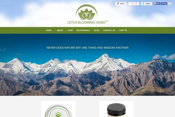 Lotus theme site design template sample
