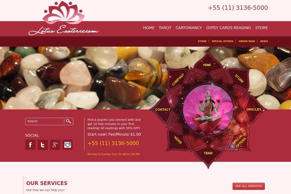 Lotus theme site design template sample