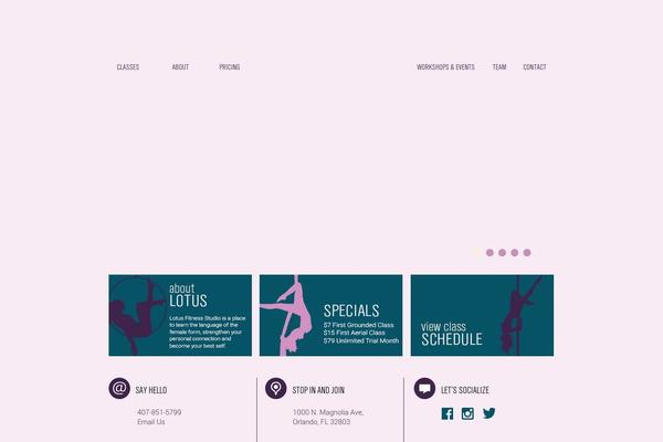Lotus theme site design template sample