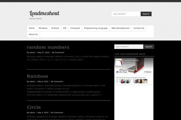 Simple Catch theme site design template sample