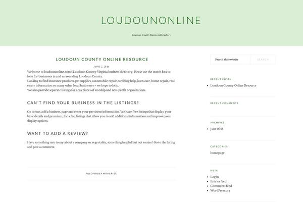 loudounonline.com site used Brunchpro