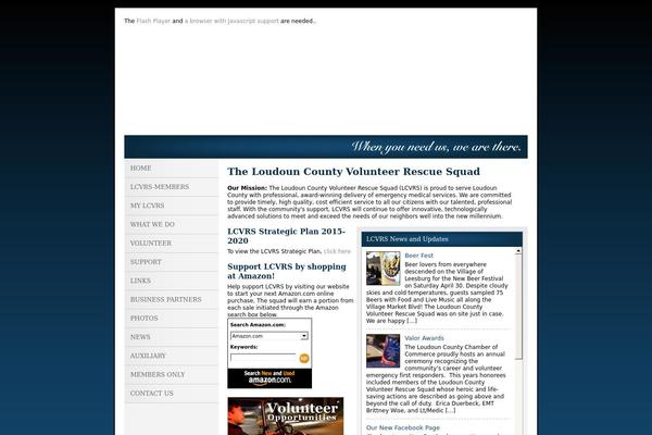 Site using FLV Embed plugin