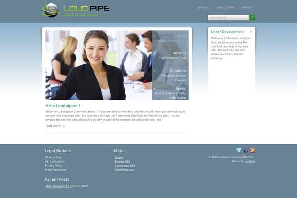 Horizons theme site design template sample