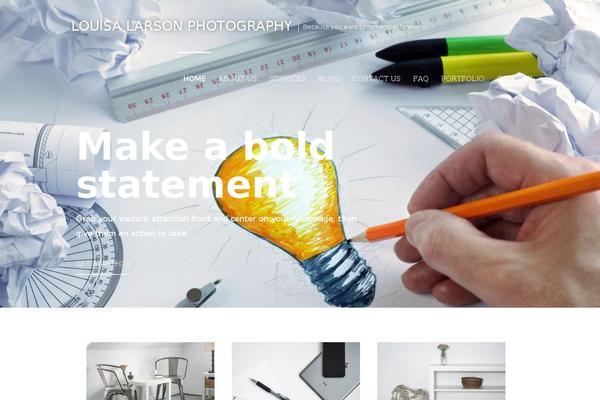 Prophoto4 theme site design template sample