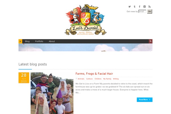 Atlantis theme site design template sample