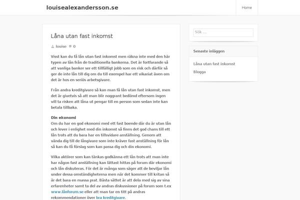 louisealexandersson.se site used Ariland