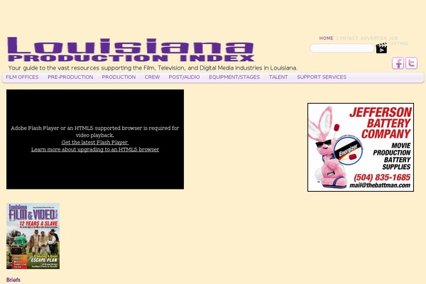louisianaproductionindex.com site used Mipfilm