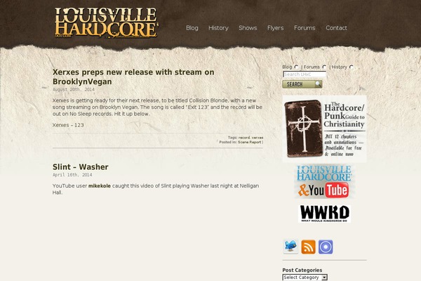 louisvillehardcore.com site used Lhxc