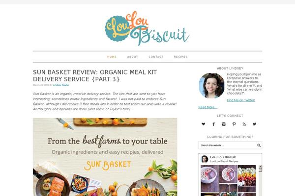 Foodie Pro theme site design template sample
