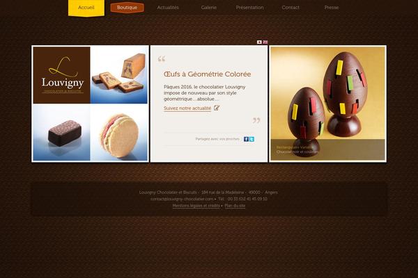Vitrine theme site design template sample