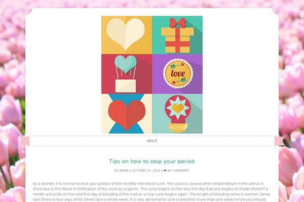 Sugar and Spice theme site design template sample