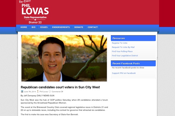lovasforarizona.com site used Wp-webster