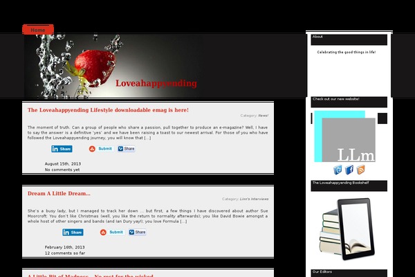 Strawberry Blend theme site design template sample