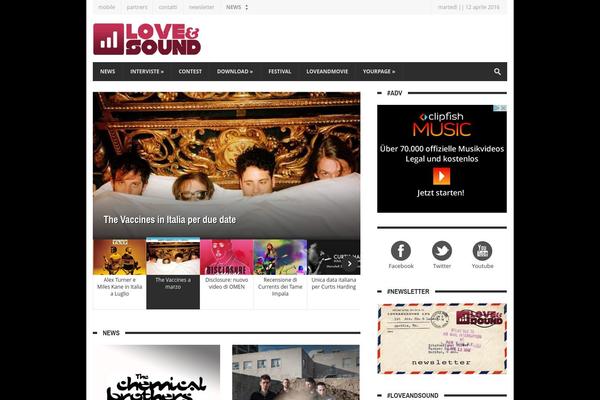 Magzimize theme site design template sample