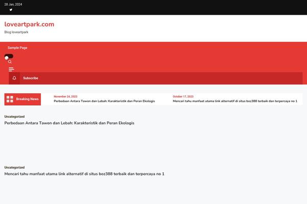 loveartpark.com site used Ogma-news