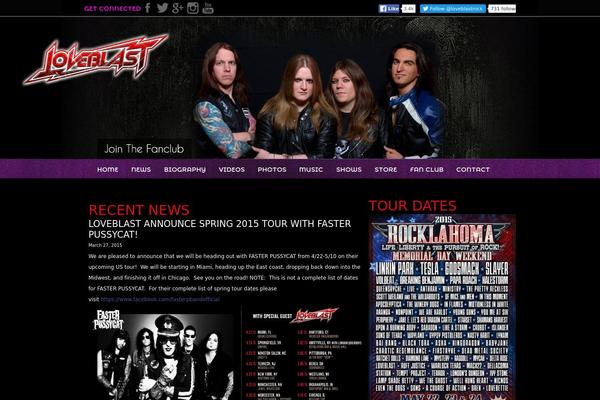 loveblastrock.com site used Loveblast