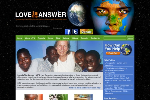 loveistheanswer.ca site used Lita