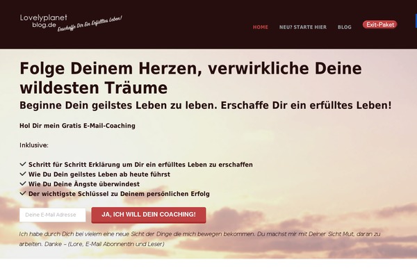 Discovery theme site design template sample