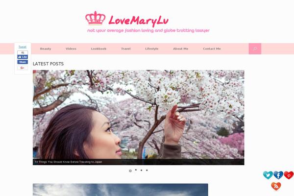 Vantage theme site design template sample