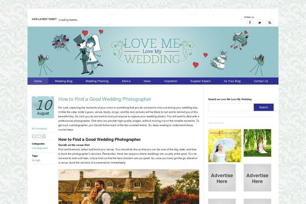 lovemelovemywedding.com site used Lovemelovemywedding