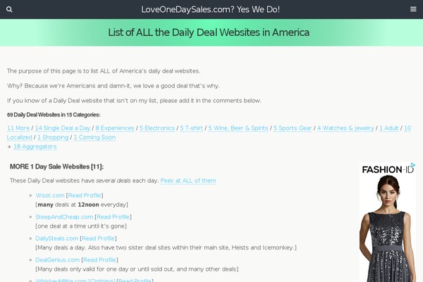 loveonedaysales.ca site used Thesis 1.8.6