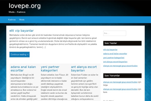 Kavya theme site design template sample