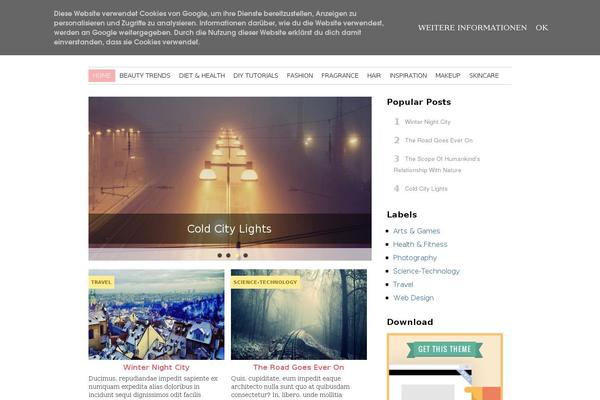 TheStylist theme site design template sample