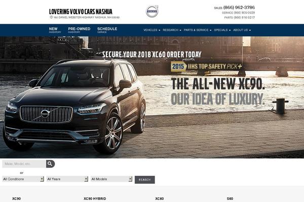 Dealer Inspire theme site design template sample