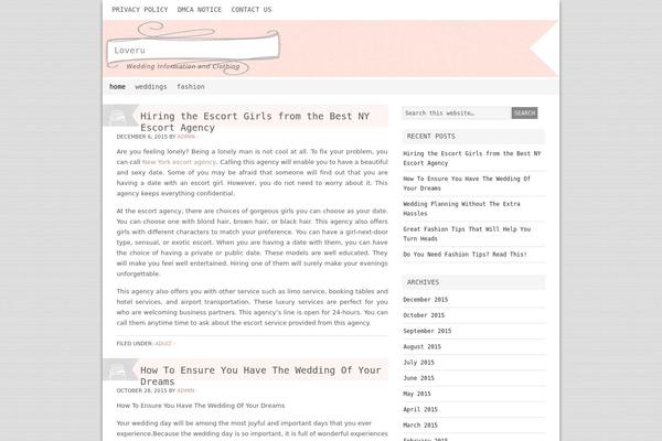 Blissful theme site design template sample