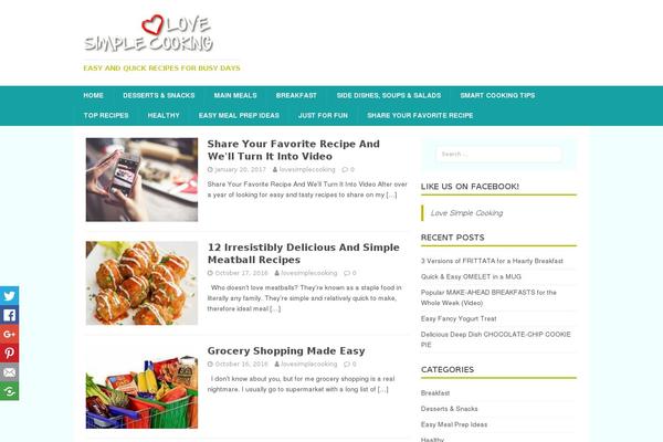 lovesimplecooking.com site used MH FoodMagazine